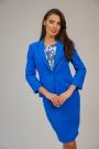 Women's jacket with lining in navy blue 42204-404