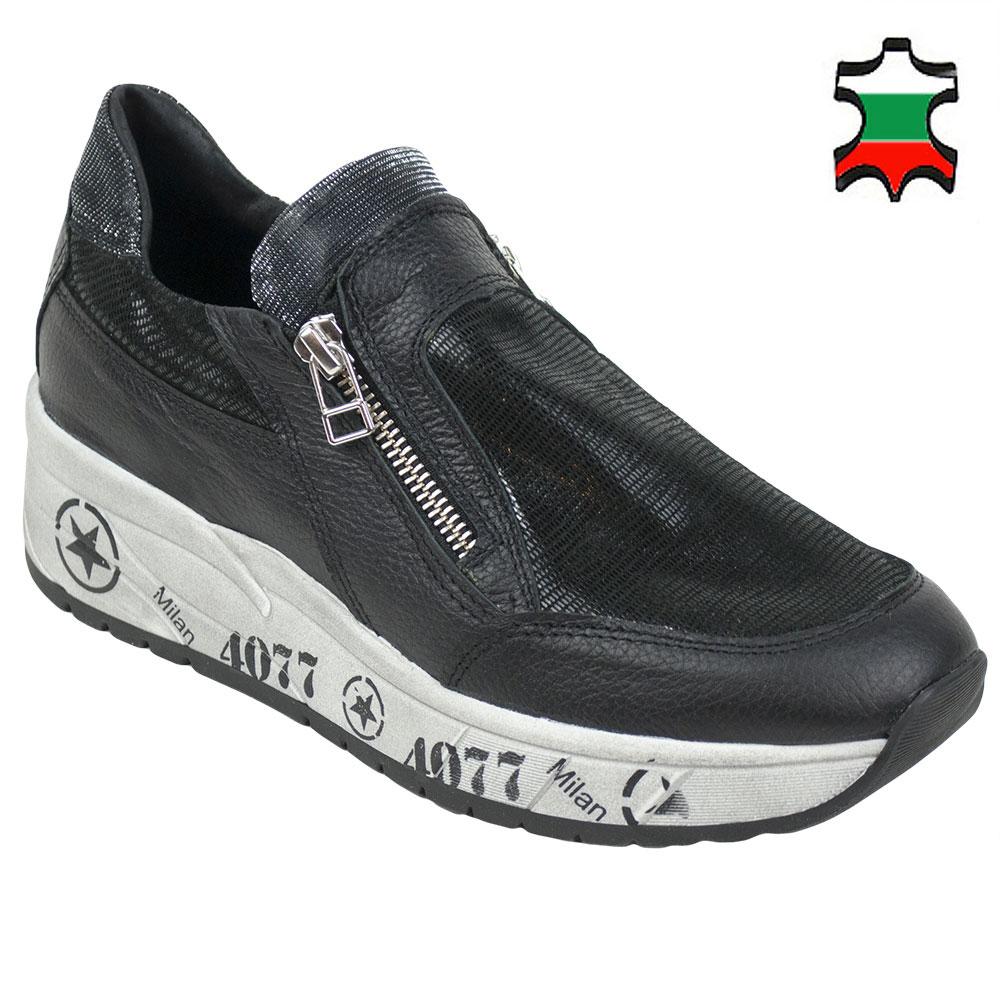 black leather trainers womens