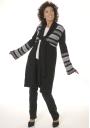 Cardigan crosetat negra si alb Z-09/10