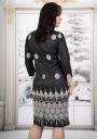 Women's elegant print dress with long sleeves  Avangard