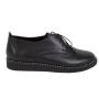 Shoes black leather 970-nero