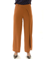 Women's cut trousers in cognac color 61907-802