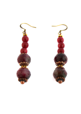 Agate And Tourmaline Earrings Dannyra Jewels