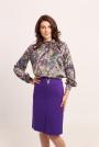 Women's Formal Floral Polo Collar Blouse 82225-529