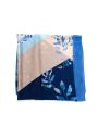 Women's scarf in blue and powder 1479