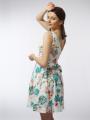 Women's dress with floral print 6192-110