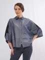 Women's blouse in gray color 8247