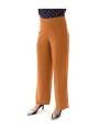 Women's cut trousers in cognac color 61907-802