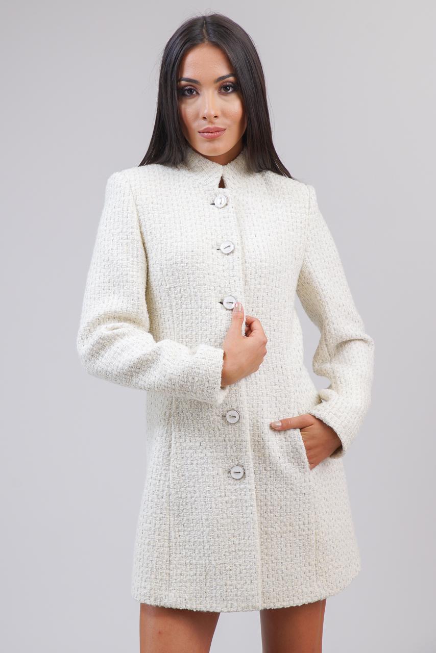 Women's hot sale collarless coat