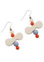 Earrings with Swarovski Pearls, Agate, Coral Dannyra Jewels 