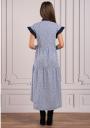 Women's long dress cut with satin ribbon Avangard