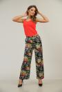 Pantaloni lungi florali de vară de damă 61808-919