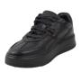 Women's sneakers in black natural leather 3018NERO