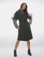 Women's elegant coat in green in combination with a sport jacket 11916L/P4