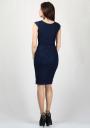 Dark blue lace bodycone dress RUMENA