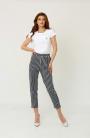 Women's striped linen trousers 62207-463