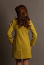 Women's fitted coat with a high collar, ocher color 12308-505R