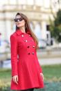 Women's elegant tailored double breasted coat 12311-604