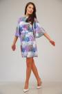 Women's floral kimono dress mix lavender 72221-418