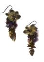 Earrings With Real Mini Orchid Dannyra Jewels