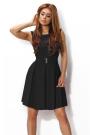 Rochie neagra cu fusta clos