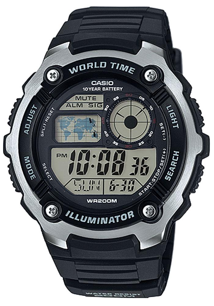 casio men's 10 year battery world time watch