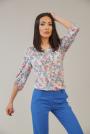 Ladies elegant flower blouse 82128-217