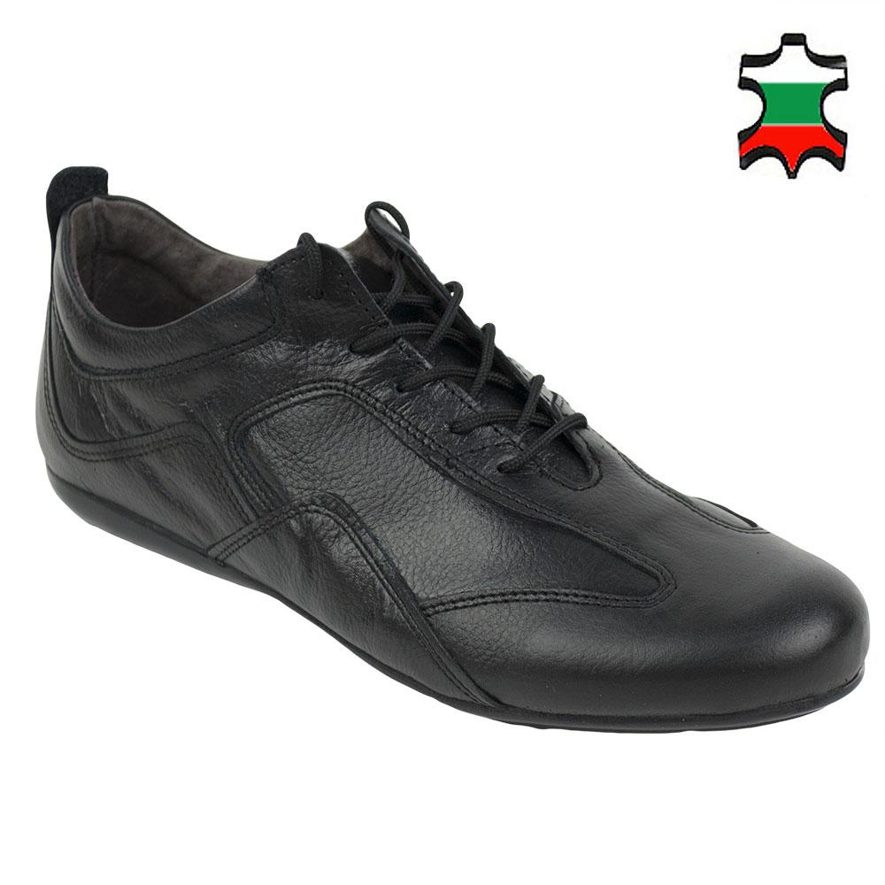ladies black leather trainers