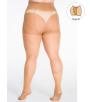 Plus size beige tights with additional band 40 DEN