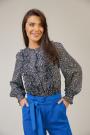 Women's stylish blouse with small flowers 82308-914