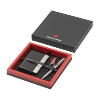 Men's gift set of document case, pen and key ring PCS-0302