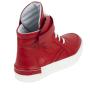 Women's red leather sport boots Cap38silver