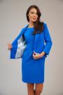 Women's navy blue skirt and jacket suit 42204