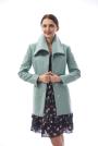 Women's casual coat in blue-green color Radeks