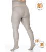 Plus size grey tights with additional band 20 DEN