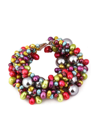 Multicolour Pearl Bracelet 20 cm Cacophony Dannyra Jewels