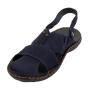 Men's blue leather sandals with 33708