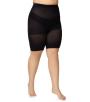 Tightening wedge plus size black ladies with effect keeps you slim model 112 LIDA