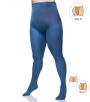 Plus size tights in blue colour with additional band 80 DEN 