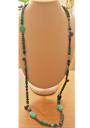 Long necklace with amethyst, turquoise, lazurite and agate FW2106