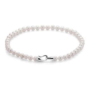 Fresh water white pearls necklace 10-11mm R1053NW Swan