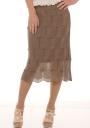 Ladys' Skirt Beige with Hemstitch Knit in Beige Z-2011/2012