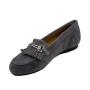 Mocasini de dama de culoare gri cu decor CANGUROGREY