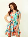 Women's Elegant Short Floral Dress 72335-314