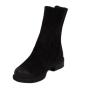 Women's black suede leather boots 20405