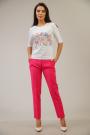 Women's trousers in cyclamen color 62003В-703