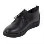 Shoes black leather 970-nero