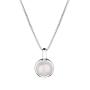 Silver necklace with freshwater white pearl and zirconium SP0253W Swan