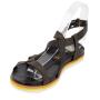 Women's brown straps leather sandals 32867