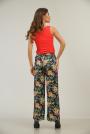 Pantaloni lungi florali de vară de damă 61808-919